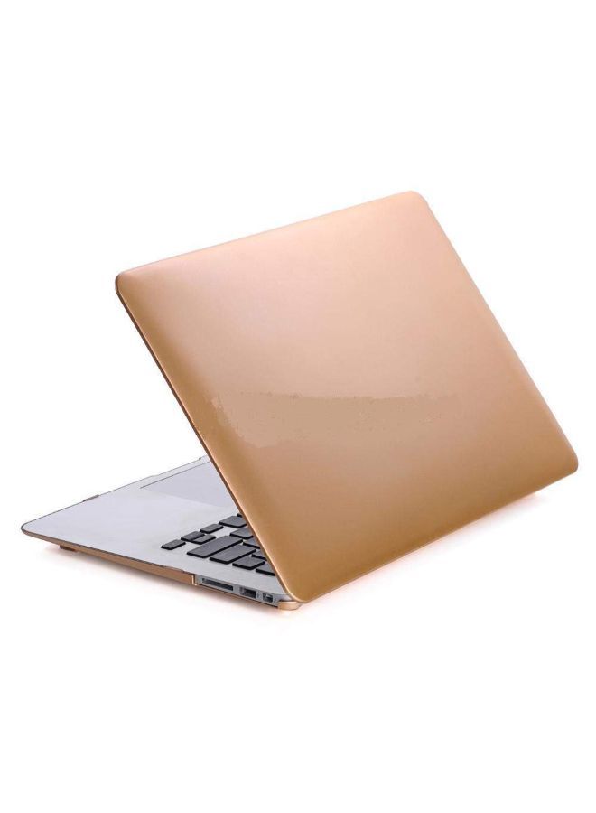 NIBEMINENT Non-slip Matte Scrub Case Cover For Apple MacBook Pro Gold  - Image 4