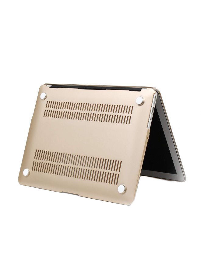 NIBEMINENT Non-slip Matte Scrub Case Cover For Apple MacBook Pro Gold  - Image 3