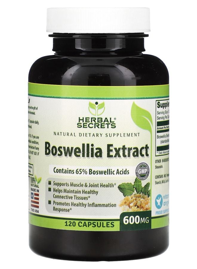 Boswellia Extract 600 mg 120 Capsules