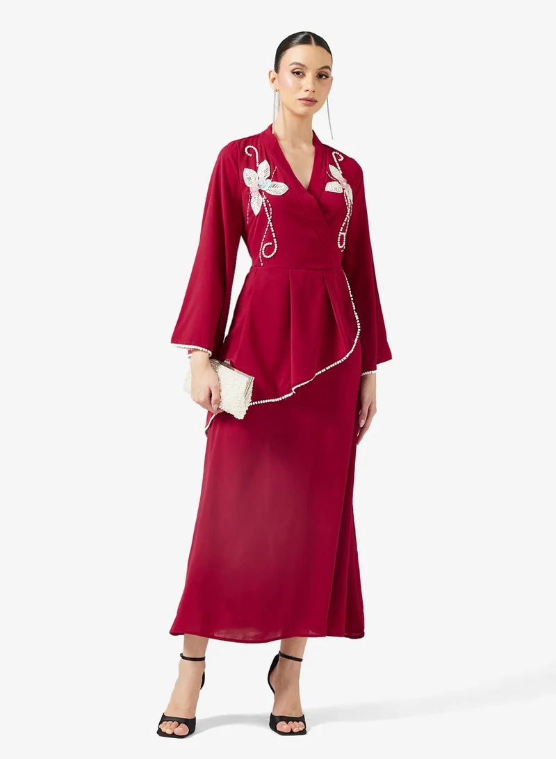 Khizana  Embroidered A-line Dress for Women | Best Price UAE