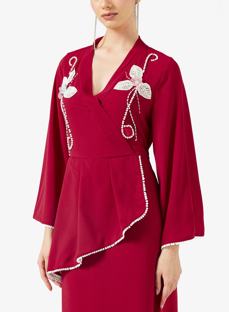 خزانة فستان مطرز بتصميم - - Image 3