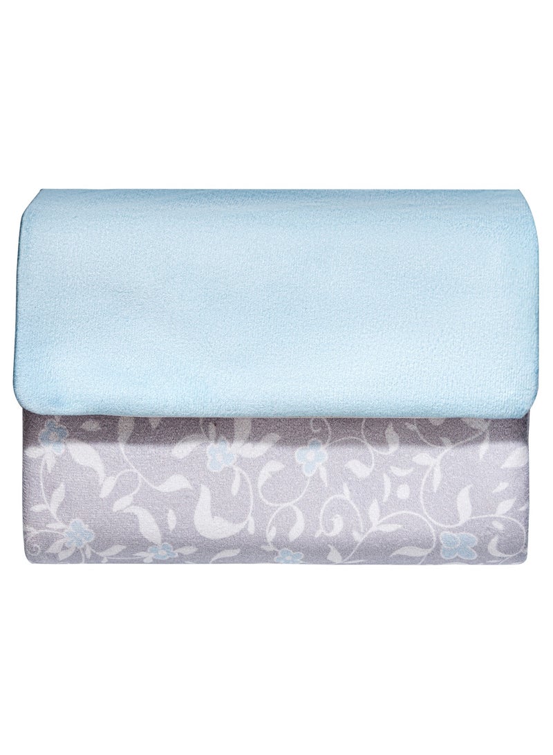 Urban rugs Sky Blue Floral Portable Sejadah - Image 3