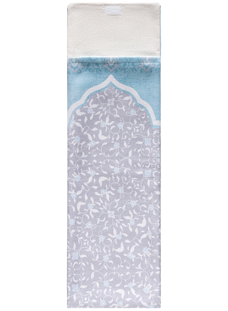 Urban rugs Sky Blue Floral Portable Sejadah - Image 2