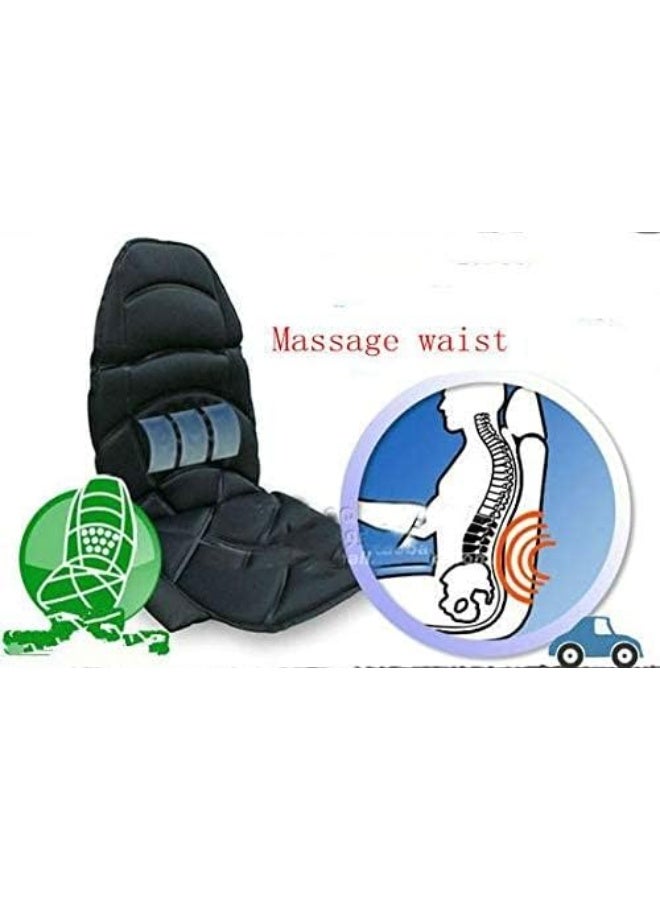 Electric Massage Seat Cushion for Car & Home – 12V Quilted Portable Back Massager Chair Pad | Relaxing Vibration Support for Driving, Office & Daily Use - Image 2