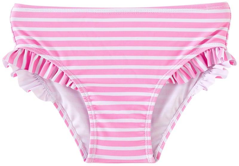 UMELOK Toddler Girls' Rashguard Swimsuit 2-Pieces Long Sleeve Bathing Suit Swimsuit Sets Navy/Pink, Carnation 3T - Image 5