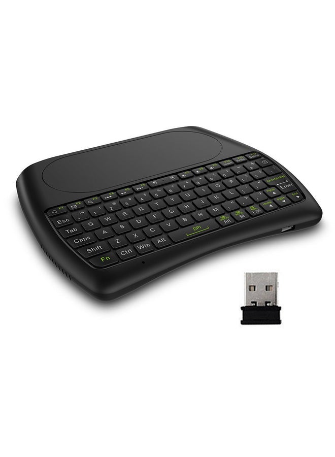 HuHa Wireless Colorful LED Backlight Handheld Remote Control For Android-Smart TV/PC/Notebook/Laptop Black  - Image 1