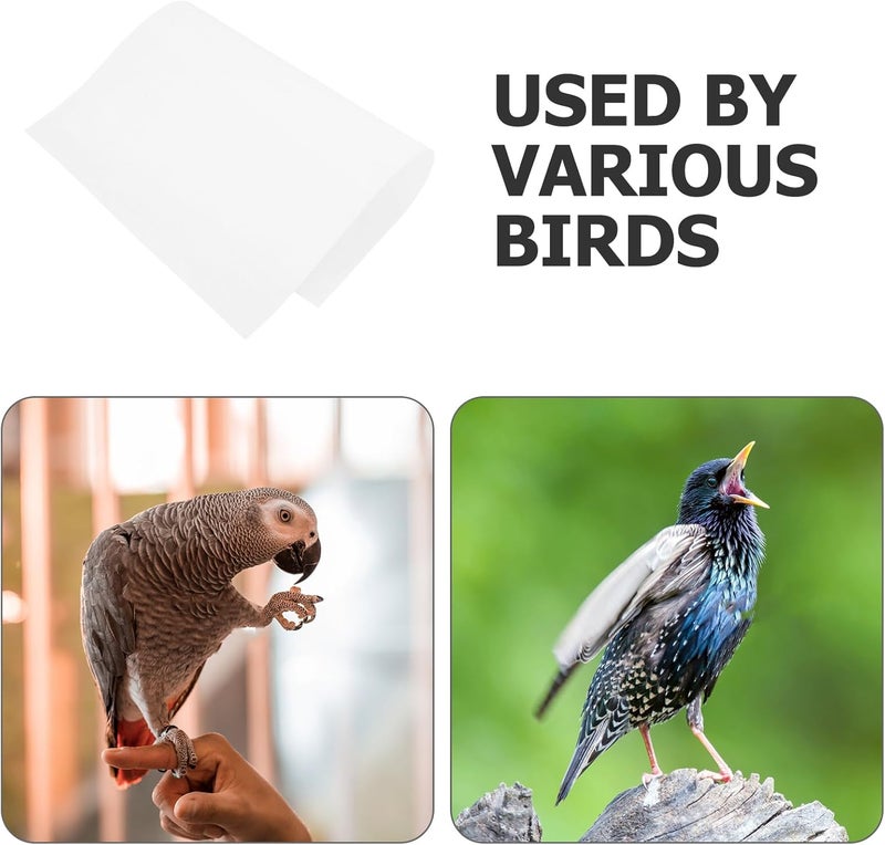 Hemobllo Bird Cage Liner Papers : 100Pcs Disposable Bird Cage Liner Precut Absorbent Parrot Cage Liners for Pet Bird, 44X31CM - Image 3