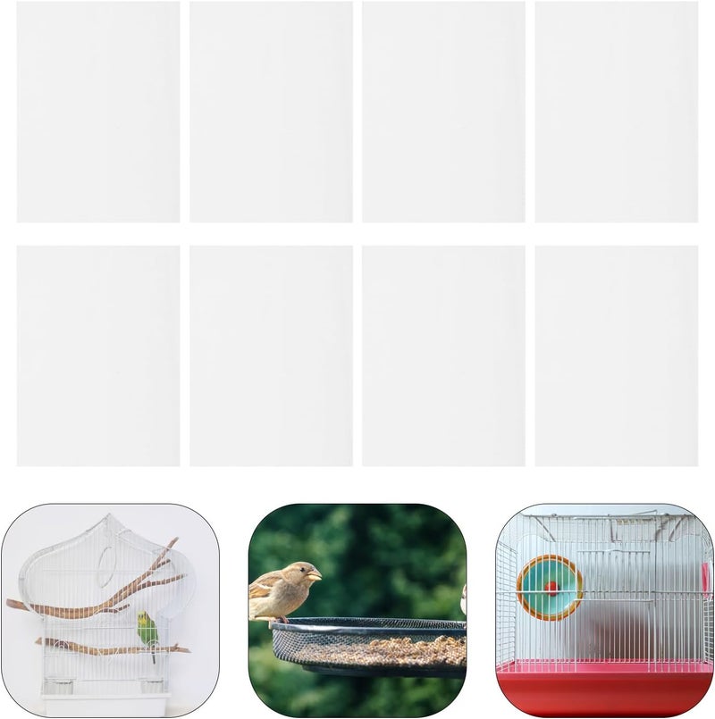 Hemobllo Bird Cage Liner Papers : 100Pcs Disposable Bird Cage Liner Precut Absorbent Parrot Cage Liners for Pet Bird, 44X31CM - Image 2