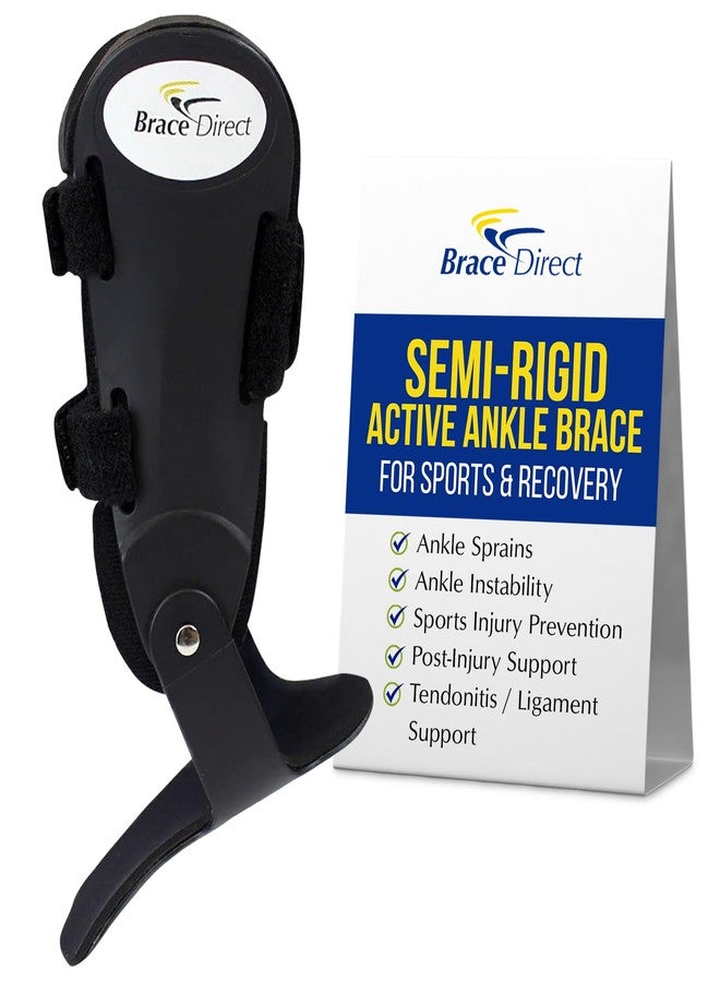 Brace Direct Semi-Rigid Active Ankle Brace for Sports - Maximum Support for Sprains & Injuries, Stabilizes & Protects Athletes Ankles Basketball, Volleyball (S - Left, Men 7-9 / Women 8-10) - Image 1