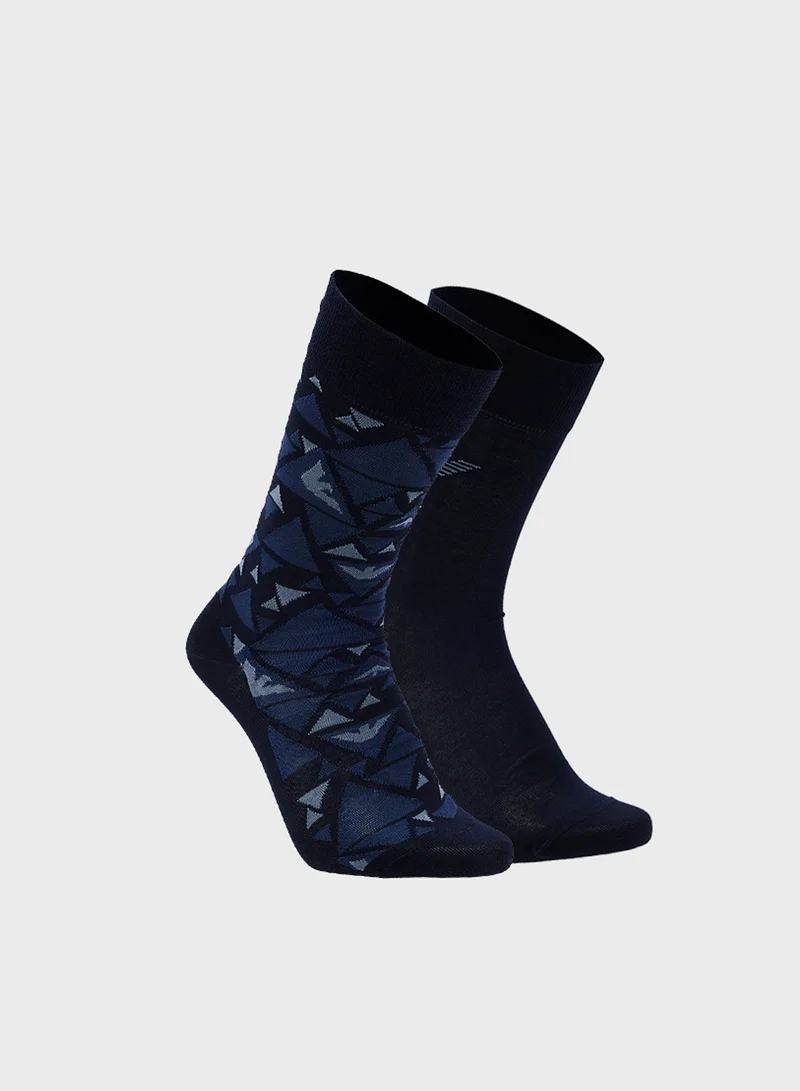 EMPORIO ARMANI 2 Pack Shorts Socks