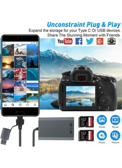 SYOSI SD UHS-II Dual-Slot Card Reader Dual Slot USB C SD 4.0 Memory Card Reader Adapter, USB 3.2 Gen 1 Workflow Dual-Slot SDHC SDXC  - Image 4