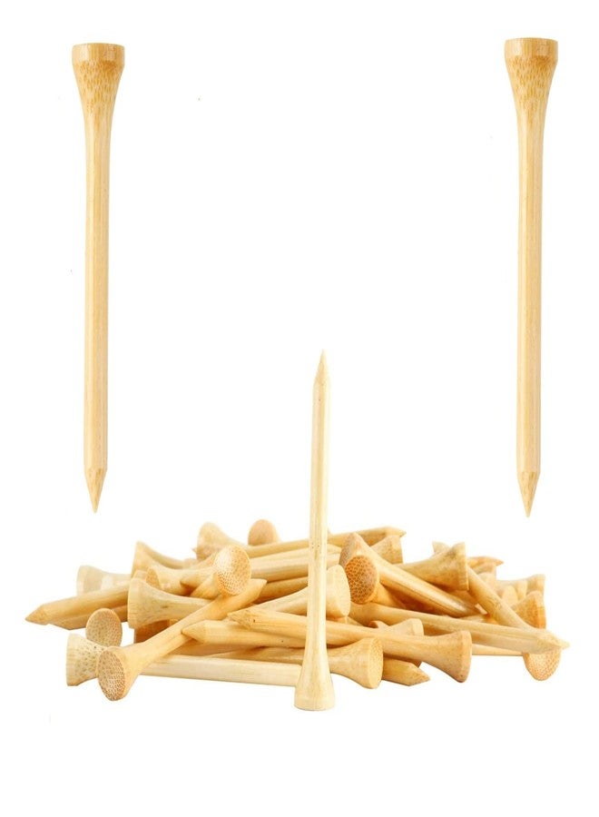 SHKIBY 250 Pack Professional Bamboo Golf Tees 2-3/4 Inch - Stronger Than Wooden Golf Tee Biodegradable & Less Friction - Image 1