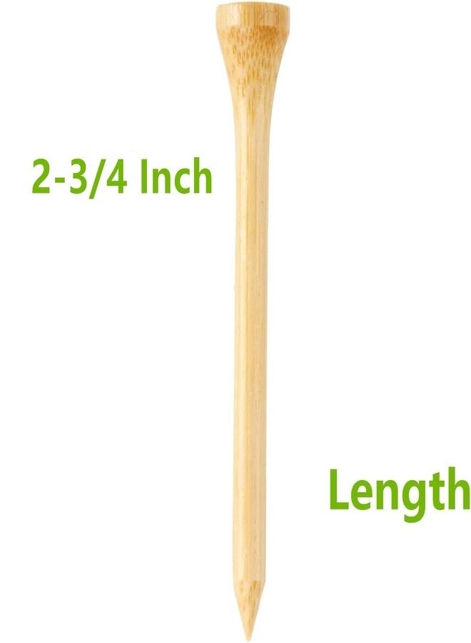 SHKIBY 250 Pack Professional Bamboo Golf Tees 2-3/4 Inch - Stronger Than Wooden Golf Tee Biodegradable & Less Friction - Image 2