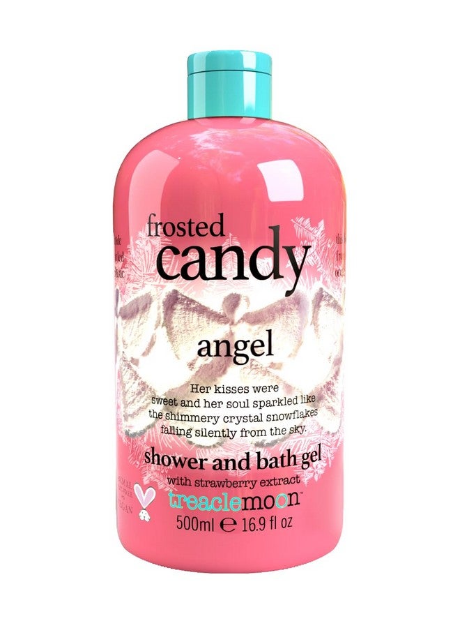 Treaclemoon Frosted Candy Angel Shower & Bath Gel 500ml with Natural Strawberry Extract | Paraben Free & Vegan Friendly Body Wash Gel