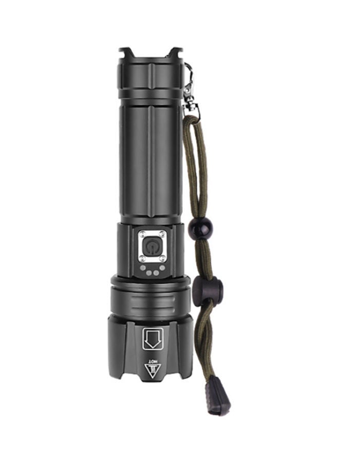 Power Display Strong Light Flashlight Black 16.2x4.3x3.2cm - Image 1