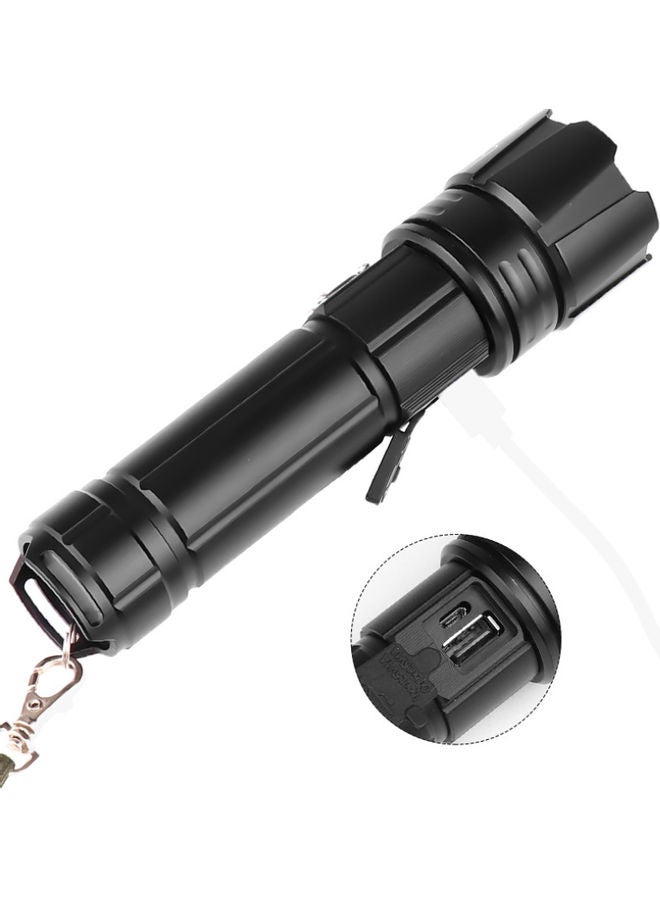 Power Display Strong Light Flashlight Black 16.2x4.3x3.2cm - Image 4