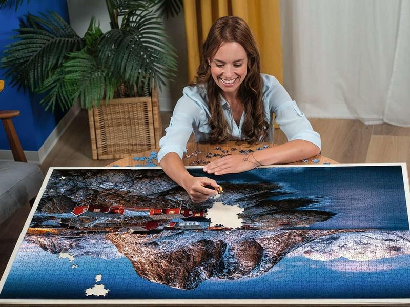 رافنسبورغر لغز Ravensburger Hamnoy Lofoten، 3000 قطعة، متعدد الألوان، 48 × 32 بوصة - Image 4