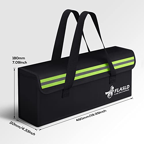 FLASLD E-Bike Battery Safe Bag Explosionproof - Large Capacity Fireproof Lipo Bag for Ebike Battery Charging and Storage (19.3 x 4.3 x 7in) - Image 5