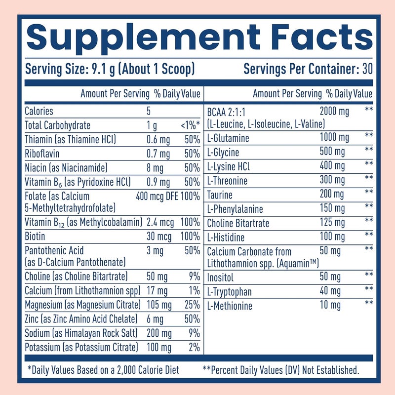 NativePath Native Hydrate Zero Sugar Electrolytes Powder with BCAAs Peach Mango Hydration Keto  Paleo Friendly 30 Servings - Image 2