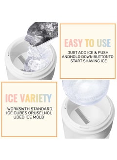 LEKORED LEKORED Shaved Ice Machine Snow Cone Machine Manual Portable Ice Crusher and Shaved Ice Machine with Free Ice Cube Trays  - Image 4