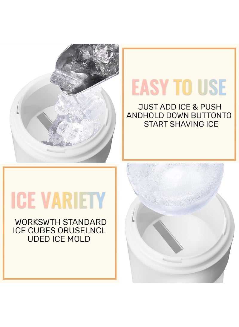 LEKORED - LEKORED Shaved Ice Machine Snow Cone Machine Manual Portable Ice Crusher and Shaved Ice Machine with Free Ice Cube Trays - Image 1