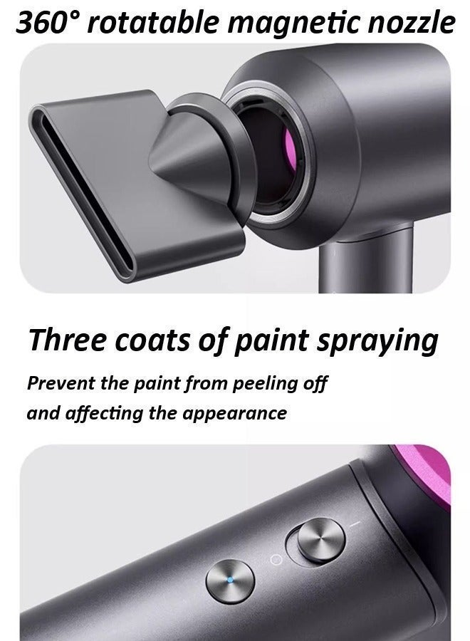 Univer Tang 1600W Hair Dryer - Leafless Negative Ionic Hair Dryer with Thermo-Control -  Fast Drying Supersonic High Speed Brushless Hairdryer for Salon Look - No Heat Damage, Low Noise Blow Dryer for Hair Quick Drying and efficient Styling with Magnetic Nozzle and holder - Image 2