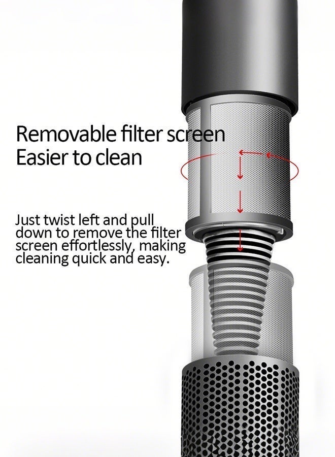 Univer Tang 1600W Hair Dryer - Leafless Negative Ionic Hair Dryer with Thermo-Control -  Fast Drying Supersonic High Speed Brushless Hairdryer for Salon Look - No Heat Damage, Low Noise Blow Dryer for Hair Quick Drying and efficient Styling with Magnetic Nozzle and holder - Image 5