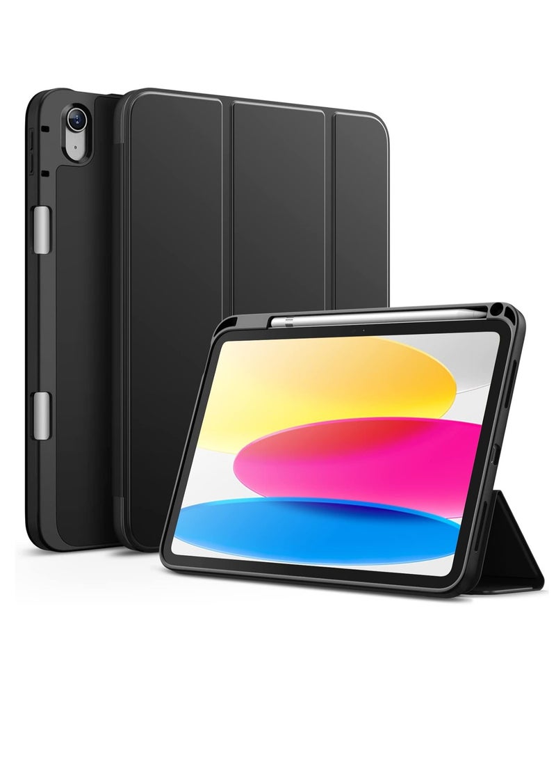 DUSALA iPad (A16) 11th Generation (2025) Case Flip Cover with Magnetic Closure Auto Wake/Sleep funtion having Pencil holder Slot