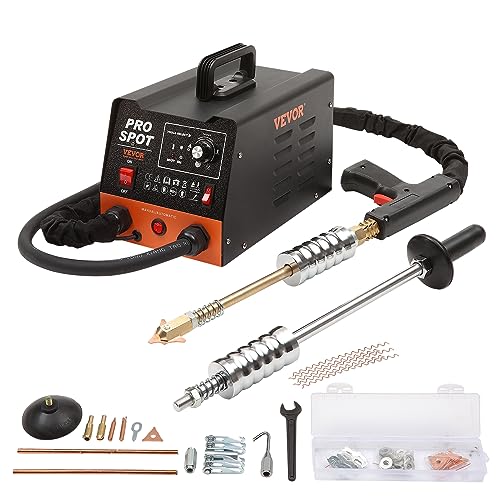 VEVOR Stud Welder Dent Repair Kit, 3KW Spot Welder Dent Puller with 6 Welding Modes, Auto Body Spot Welding Dent Puller Machine & 16 Types of Welding Accessories for Car, Truck, Motorcycle Dent Repair - Image 1