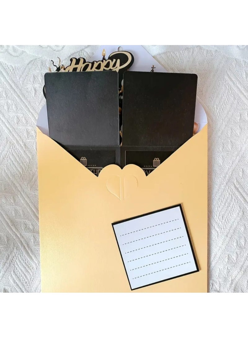 LDQ 3D Handmade Birthday Card with Envelope and Message Tag Perfect Pop Up Greeting for Kids Women and Men - Image 4