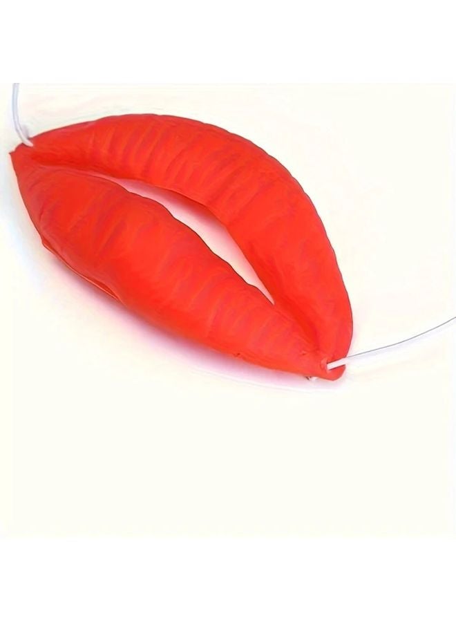 Giant Red Sausage Lips Costume Prop Oversized Funny Mouth Accessory For Weddings - Image 5