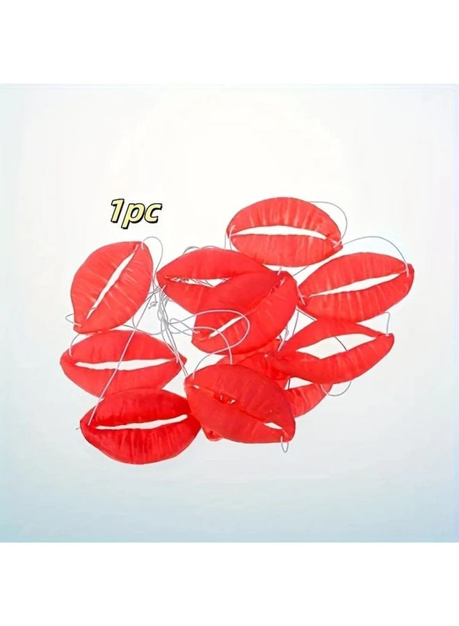 Giant Red Sausage Lips Costume Prop Oversized Funny Mouth Accessory For Weddings - Image 2