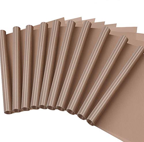 Selizo 10 Pack PTFE Teflon Sheet for Heat Press 16 x 24 Non Stick Heat Resistant Craft Mat
