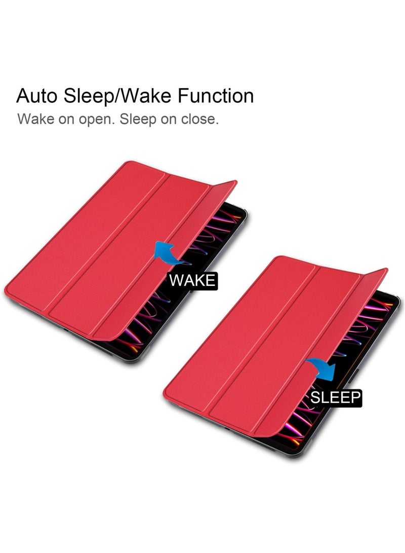 general Case Compatible with iPad Pro 13 2024, Lightweight Trifold Smart Tablet Case Multi-Angle Stand Cover for iPad Pro 13 inch 2024 with Auto Wake/Sleep - Image 2