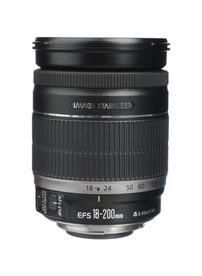 كانون عدسة كاميرا رقمية EF-S بفتحة عدسة F/3.5-5.6 طراز IS لكاميرا كانون أسود - Image 1