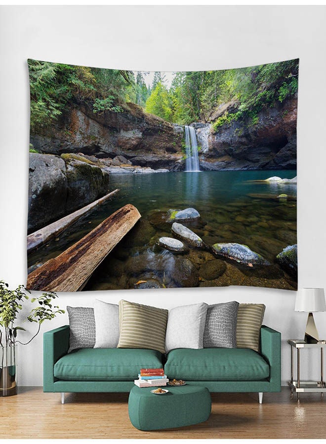 NIBEMINENT Water Fall Painting Multicolour 130x150centimeter - Image 2