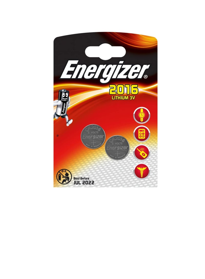 إنرجايزر كوين 3 فولت بطارية ليثيوم 2016 2 عبوة (2016) - Image 1