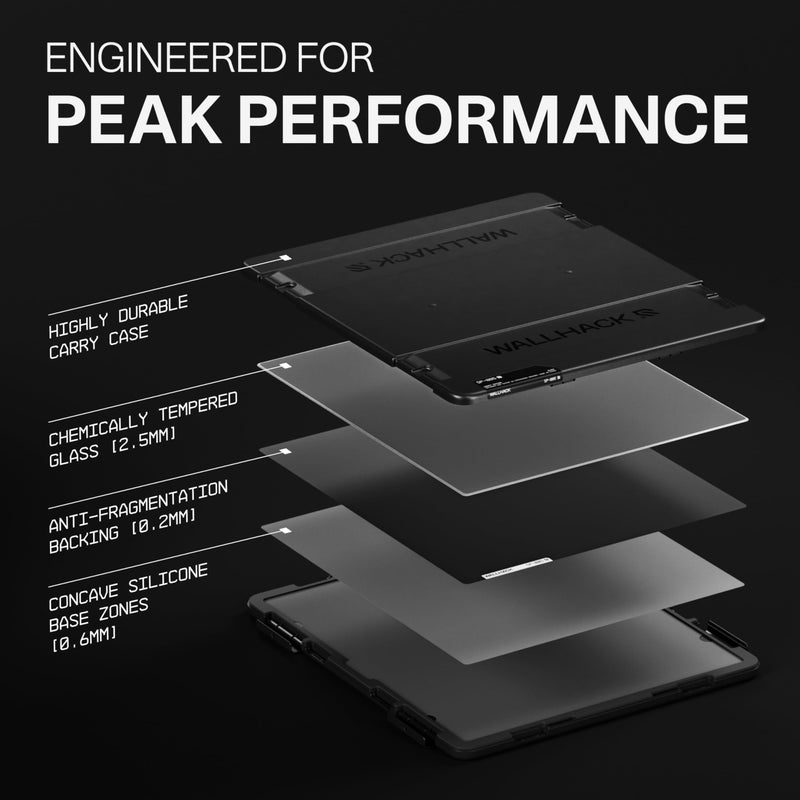 Wallhack SP-005 Glass Gaming Mouse Pad â€“ Speed Surface, Large Mousepad for Esports, Smooth Low-Friction Glide, Tempered Glass, Ergonomic Low Profile, Durable & Portable with Carry Case | Skypad Black - Image 5