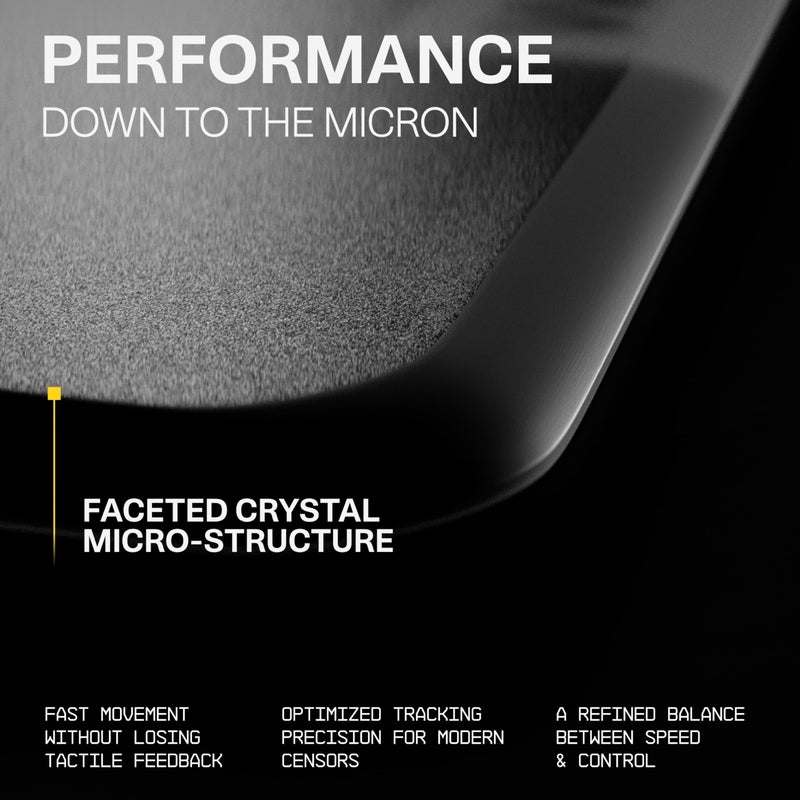 Wallhack SP-005 Glass Gaming Mouse Pad â€“ Speed Surface, Large Mousepad for Esports, Smooth Low-Friction Glide, Tempered Glass, Ergonomic Low Profile, Durable & Portable with Carry Case | Skypad Black - Image 3