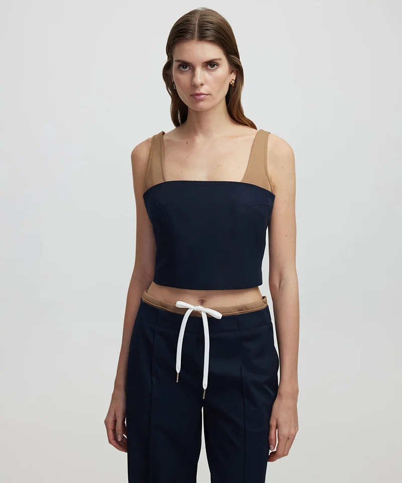 ابيكول Color Block Blouse