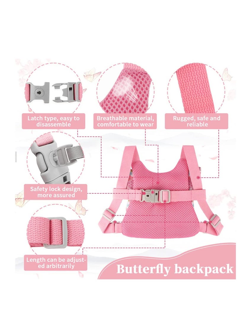 SYOSI Toddler Harness Leashes Anti Lost Wrist Link, Walking Wristband Safety Backpack for Toddlers, 3 in 1 Child Anti Lost Leash Baby Cute Assistant Strap Belt for Kids Girls Outdoor Activity - Image 5