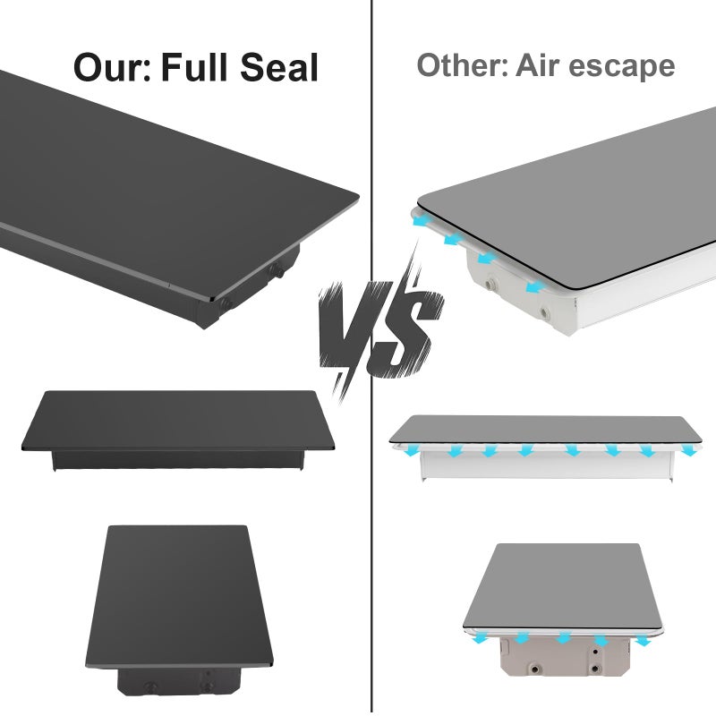 Generic Magnetic Vent Covers for Home Floor, Wall and Ceiling Vent Register, Black Vent Covers 5.5'' X 12'' for Complete Seal, Vent Cover to Block Air, for RV, Air Conditioning, HVAC and AC Vents, 5 Pack  - Image 2