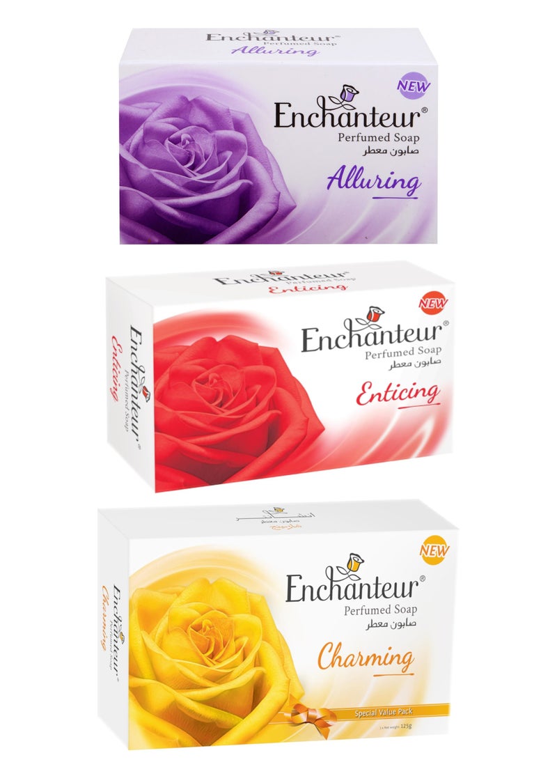 Enchanteur 3 Pieces of Perfumed Soap 3*125 g - Image 1