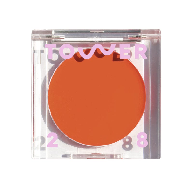 Tower 28 Beauty BeachPlease Cream Blush for Cheeks and Lips  MultiPurpose Lip and Cheek Tint in Orange Blush  for Sensitive Skin  Color GOLDEN HOUR Luminous Finish