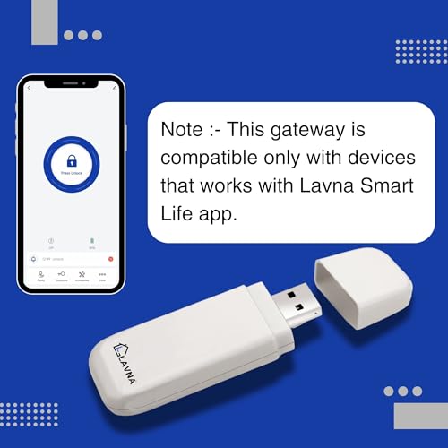 LAVNA Smart WiFi Gateway Unlock Your Door from Anywhere Anytime | Works with Existing LAVNA Digital Locks (White) - Image 4