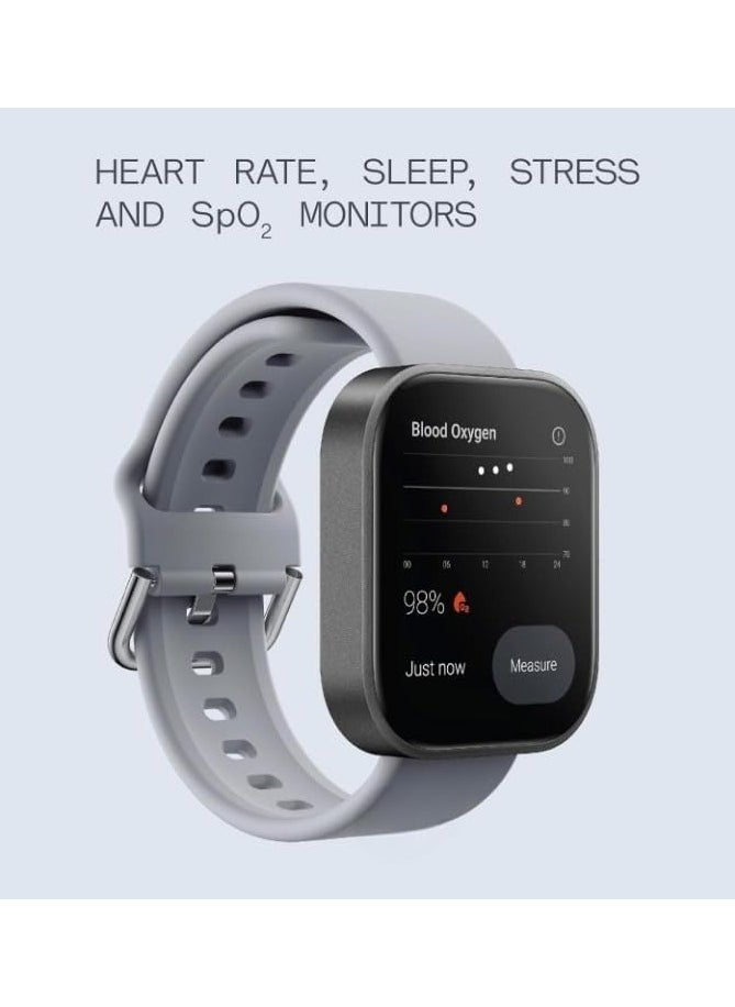 CMF Watch Pro 1.96’’ Smart watch for Adults Waterproof, Fitness Sports Tracker Watch with Heart Rate Monitor Healthy Sleep Monitor for Smart Phones  premium version Latest version for 2025.Dark Grey  - Image 3