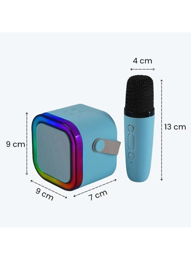 Wireless Karaoke Mic with Speaker Bluetooth Enabled Wireless Karaoke Mic Speaker with Multiple Compatibility Modes RGB Lighting and Party - Image 1