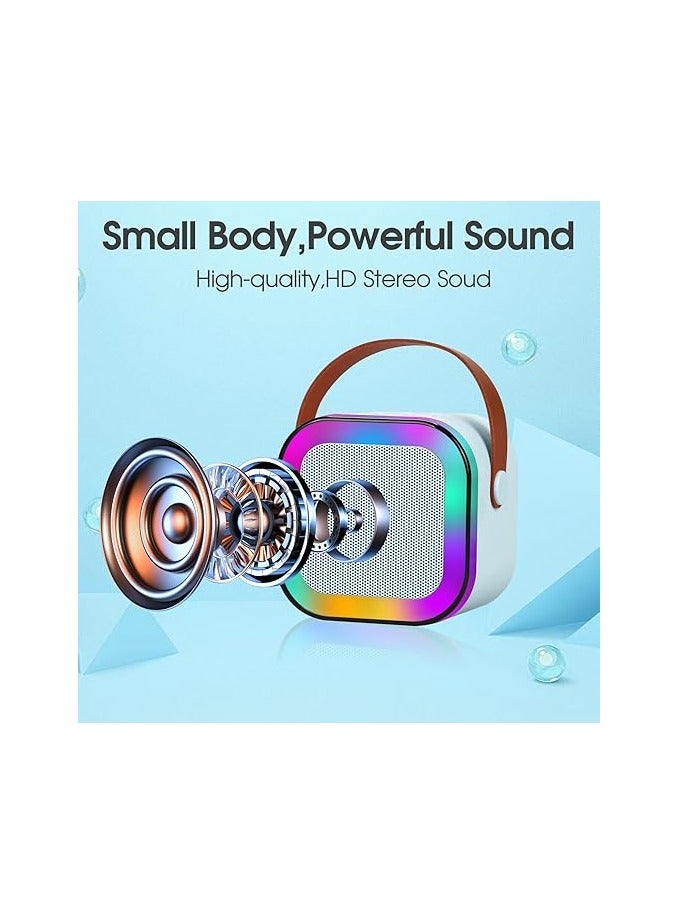 Wireless Karaoke Mic with Speaker Bluetooth Enabled Wireless Karaoke Mic Speaker with Multiple Compatibility Modes RGB Lighting and Party - Image 5