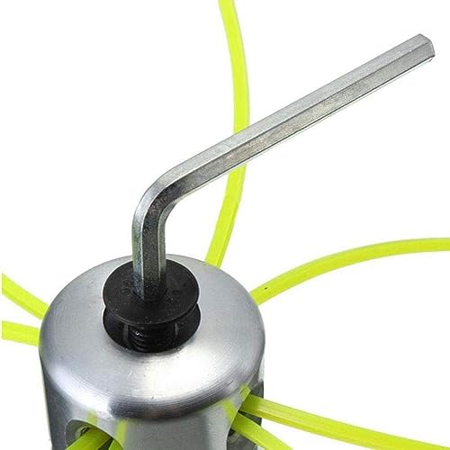 SHoRI Weed Trimmer Head, Aluminum Grass Trimmer Head with 4 Lines Brush Cutter Head Lawn Mower Accessories Cutting Line Head for Strimmer - Image 3