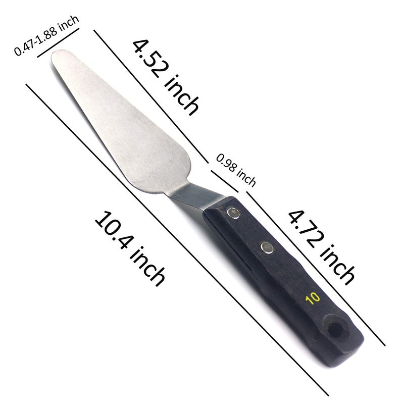 AebDerp Large Painting Knife 5pcs by AebDerp Acrylic Paint Knife with Stainless Steel Palette Knives for Artist Painting Supply - Image 4